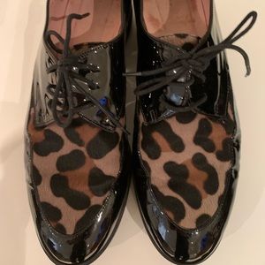 Black patent leather